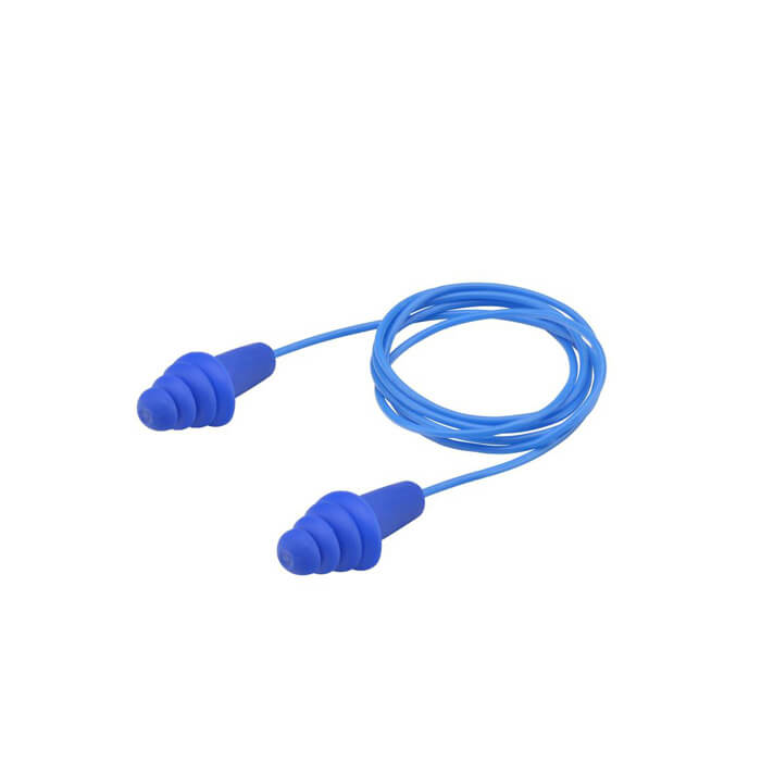 Tapón de oído con cordón de PVC reusable